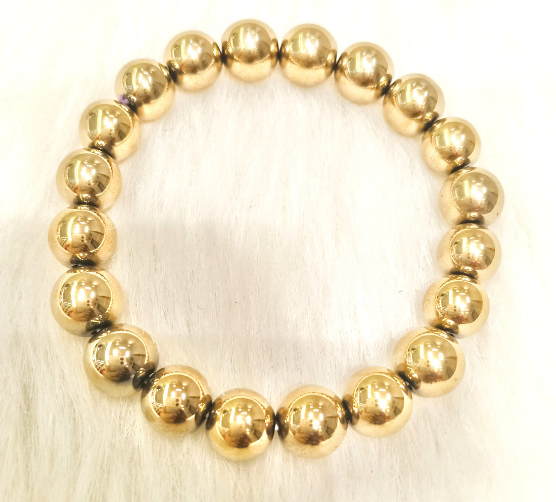 Golden hematite Bracelet 10mm