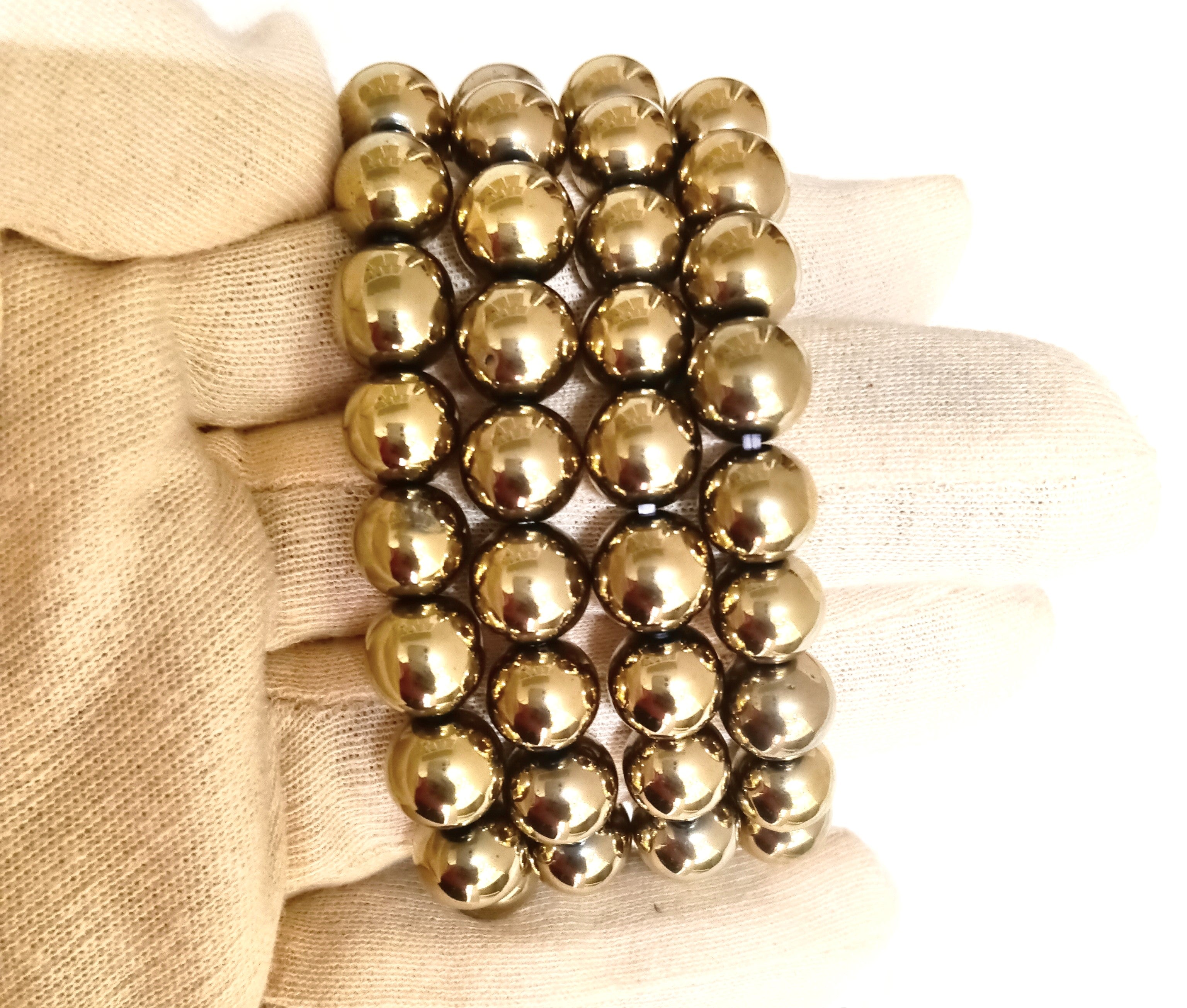 Golden hematite Bracelet 10mm