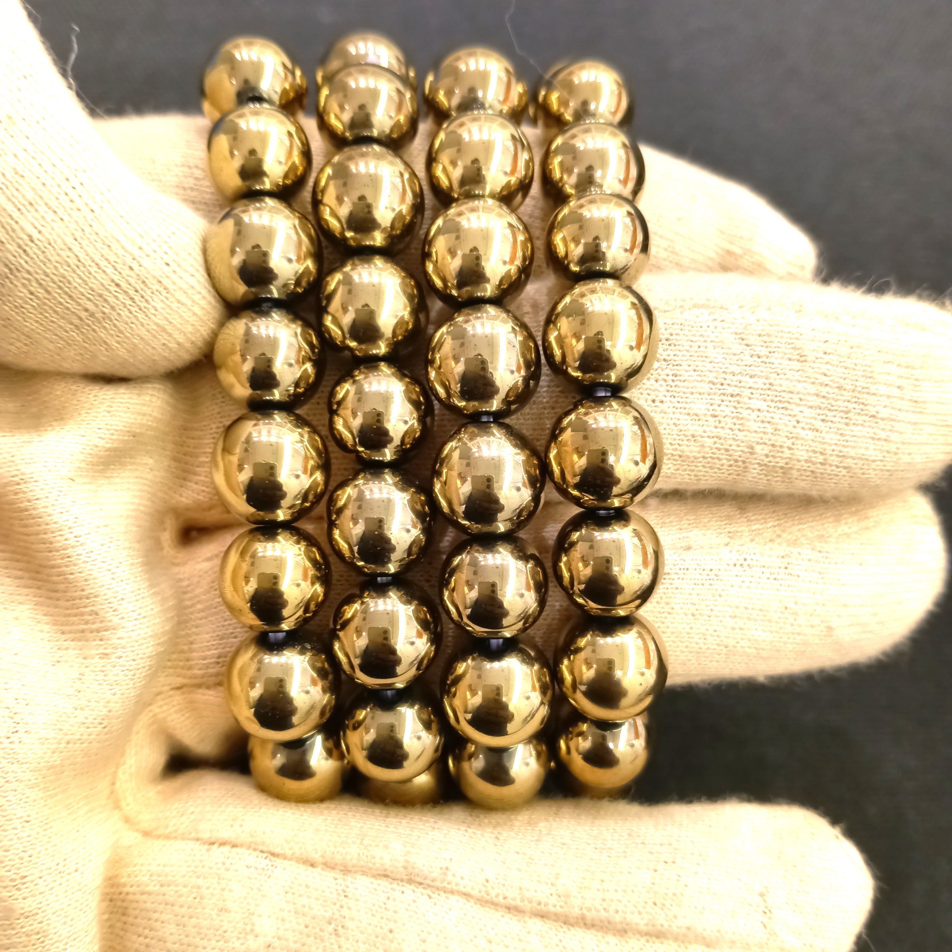 Golden Hametite bracelet 8mm