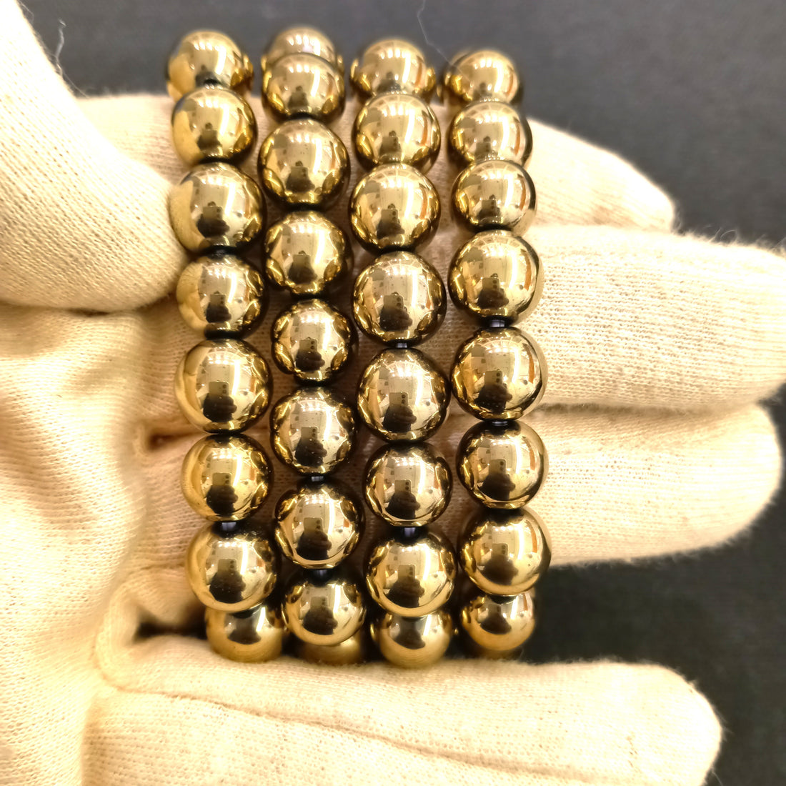 Golden Hametite bracelet 8mm