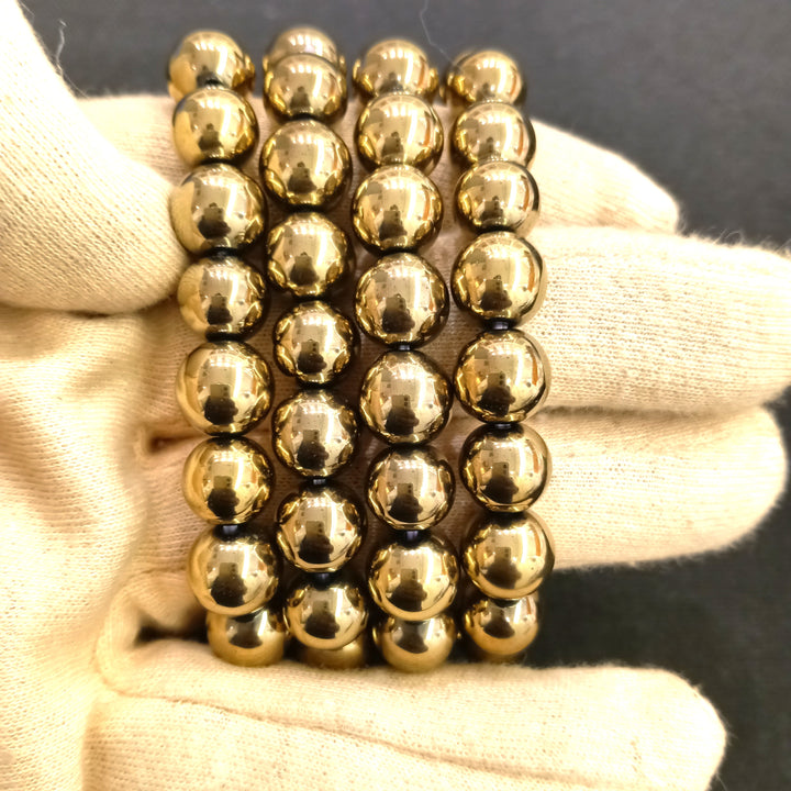 Golden Hametite bracelet 8mm