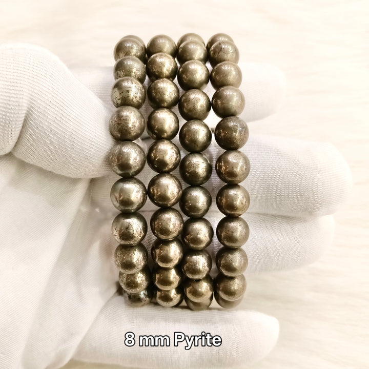 Pyrite bracelet 8mm