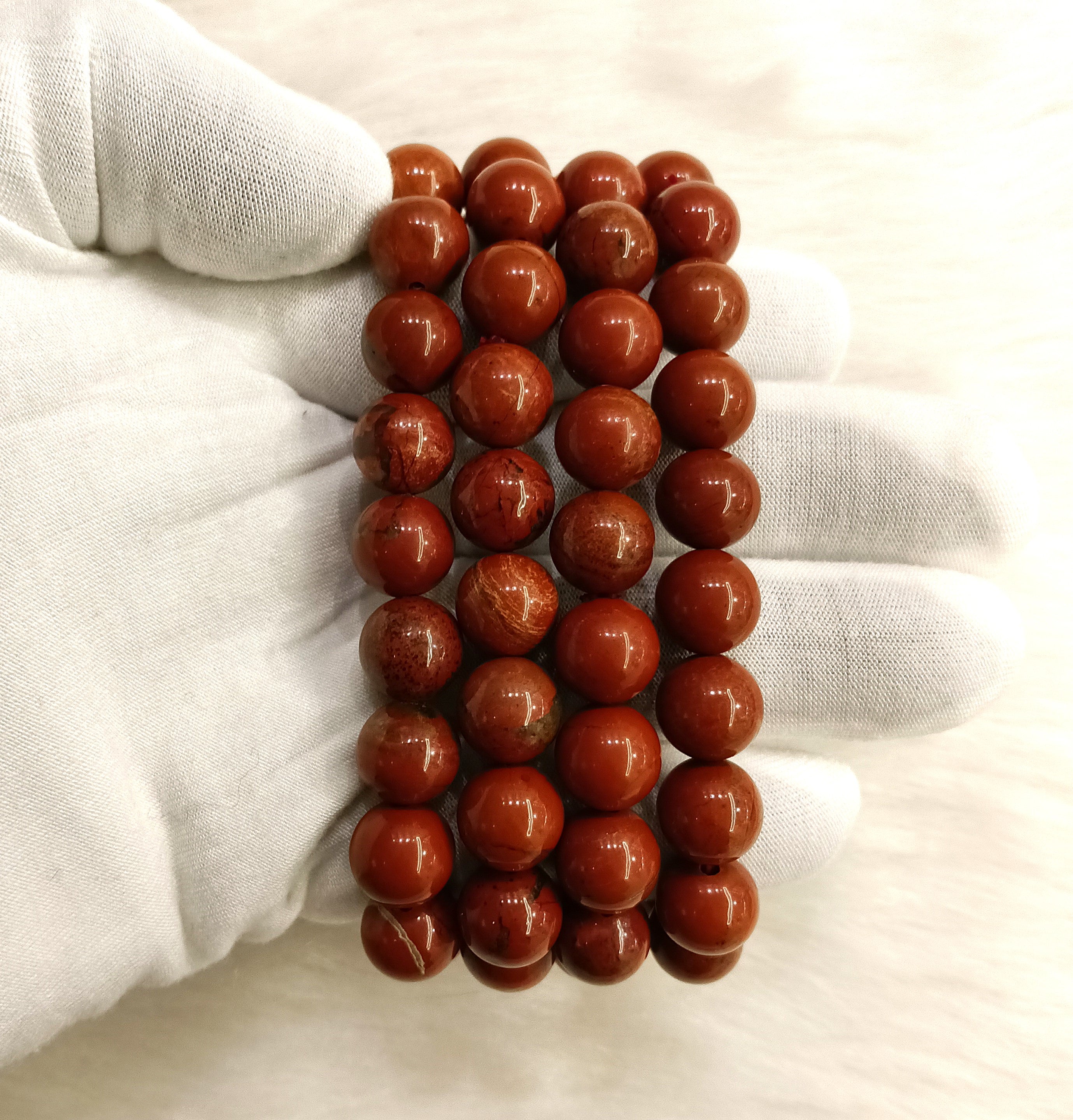 Red jasper Bracelet 10 mm