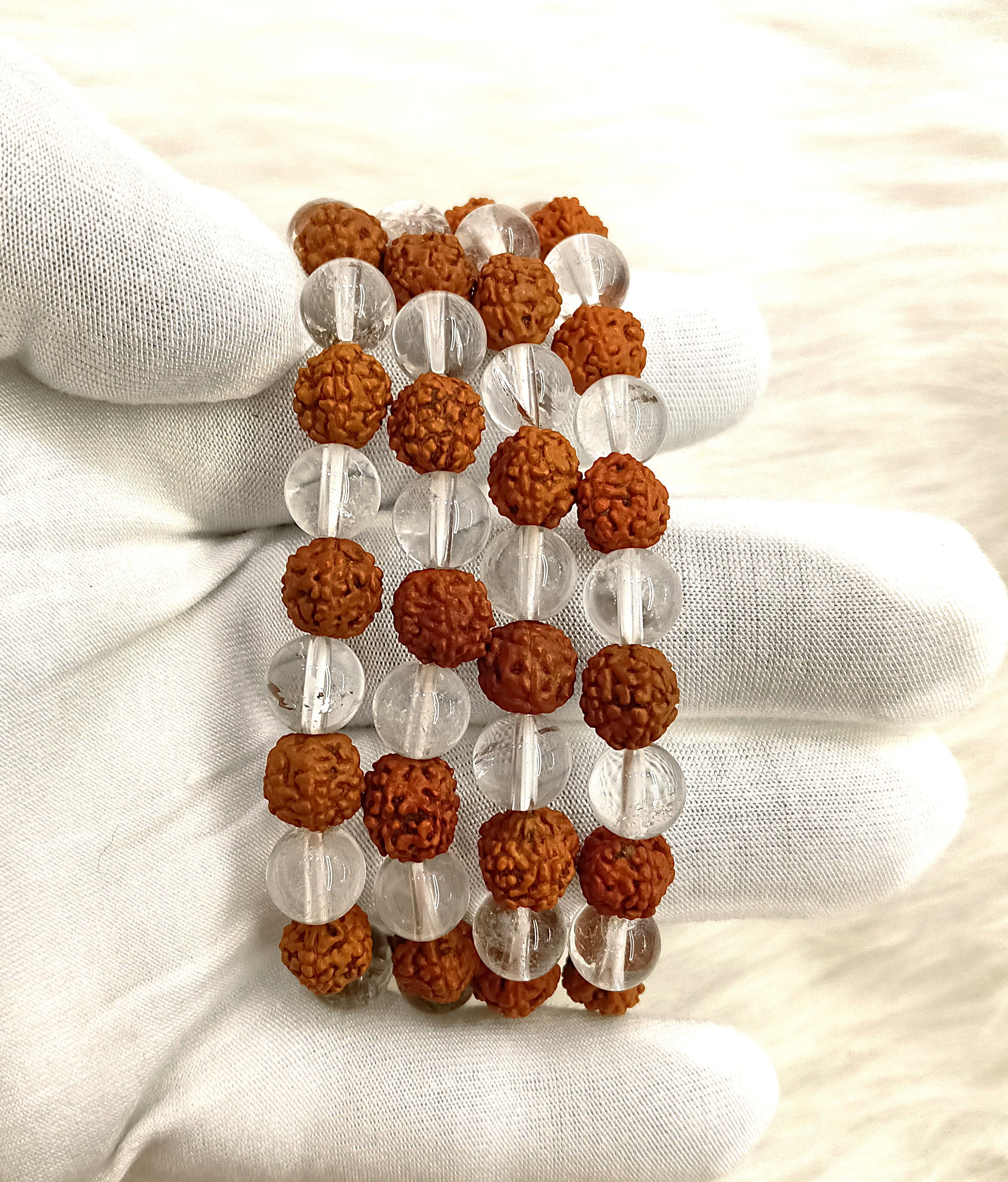 Rudraksha spatik bracelet 8 mm