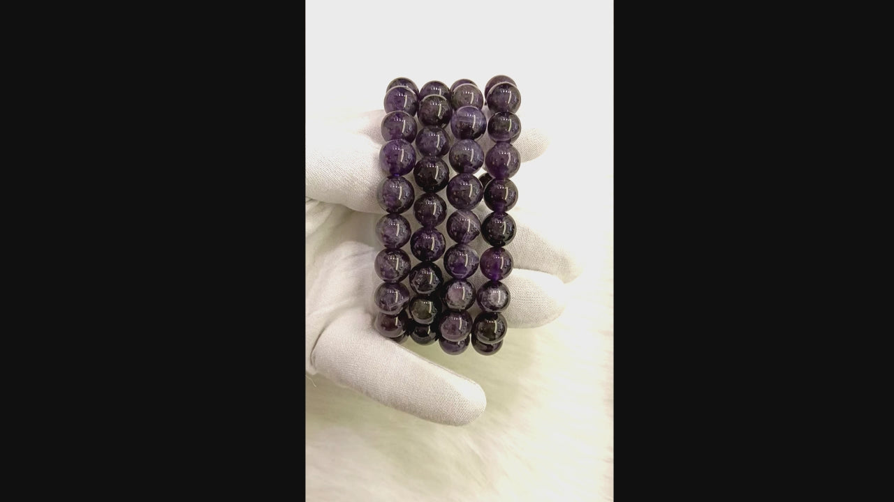 Amethyst Bracelet 10 mm