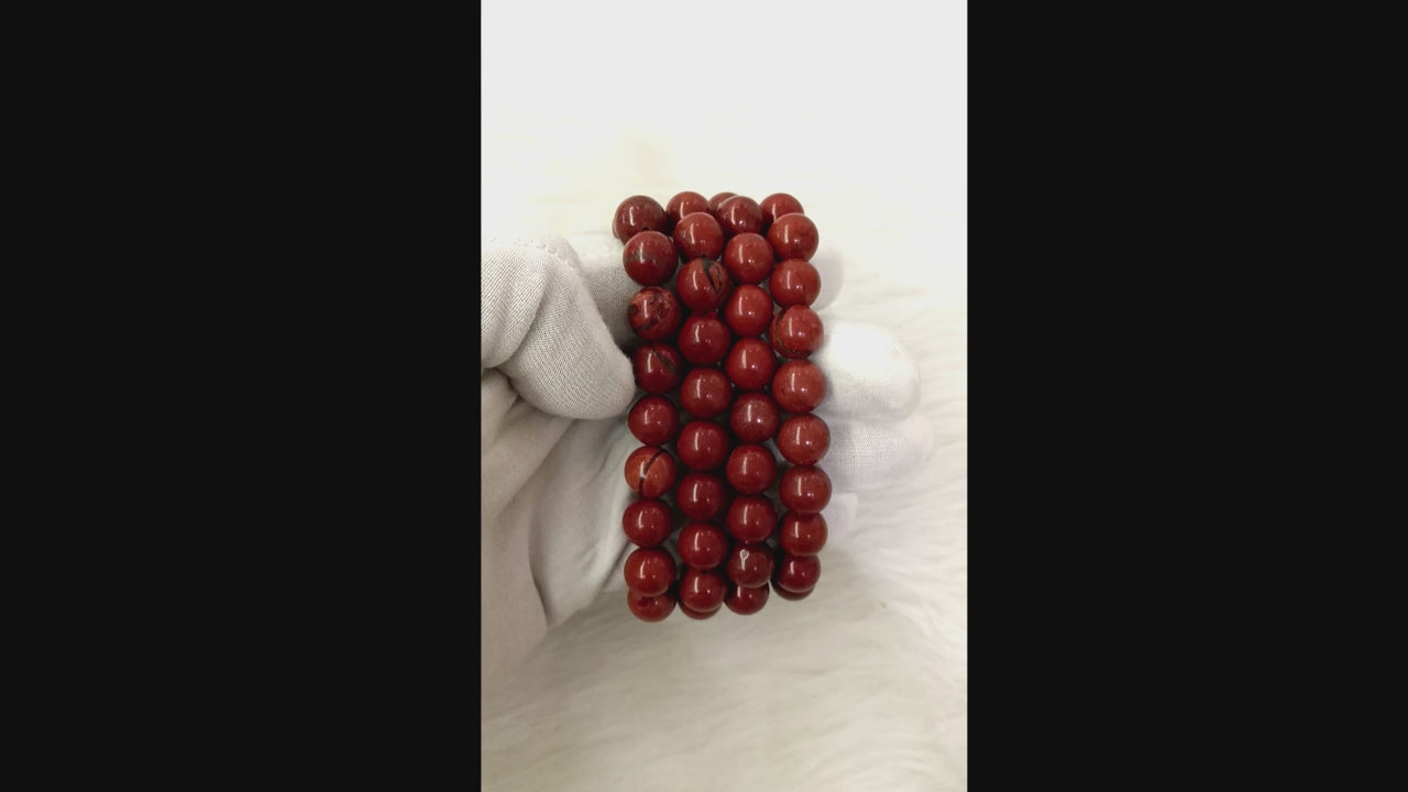 Red jasper Bracelet 10 mm