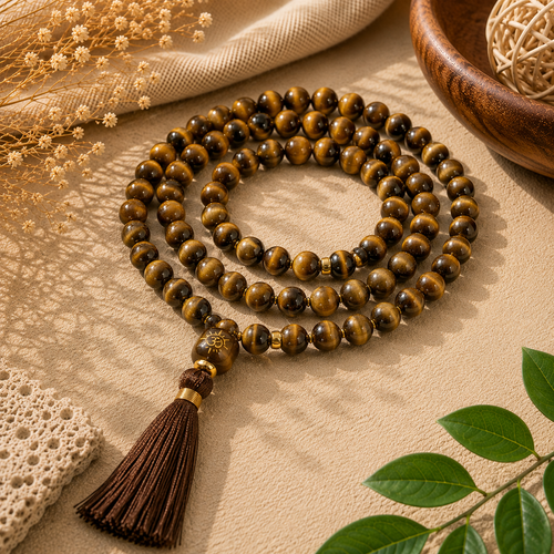 Tiger eye mala